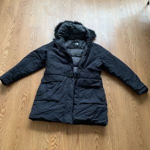 North Face winter jacket / parka / coat with belt - XL